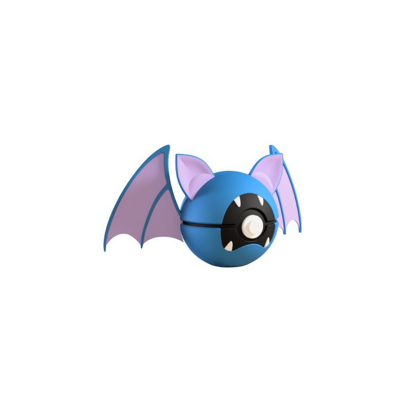 Pokéball de Zubat Impresa en 3D