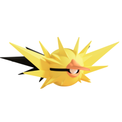 Pokéball de Zapdos Impresa...