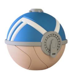 Pokéball Pluma Ball Impresa en 3D| Pluma Ball Pokeball