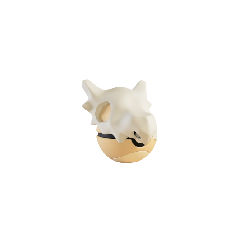 Pokéball de Cubone Impresa en 3D
