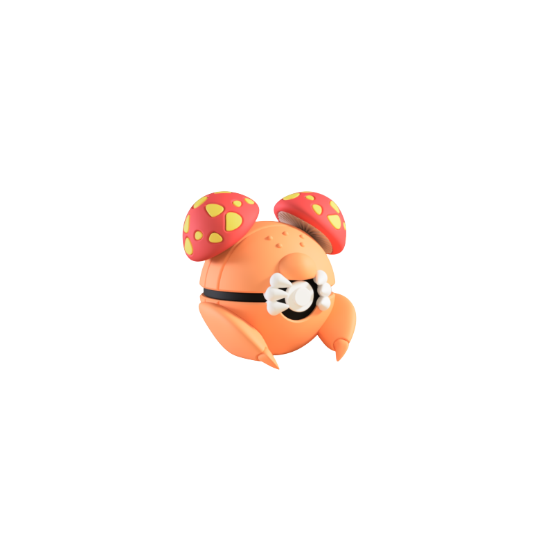 Pokéball de Paras Impresa en 3D