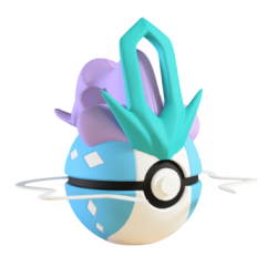 Pokeball de Suicune Impresa...