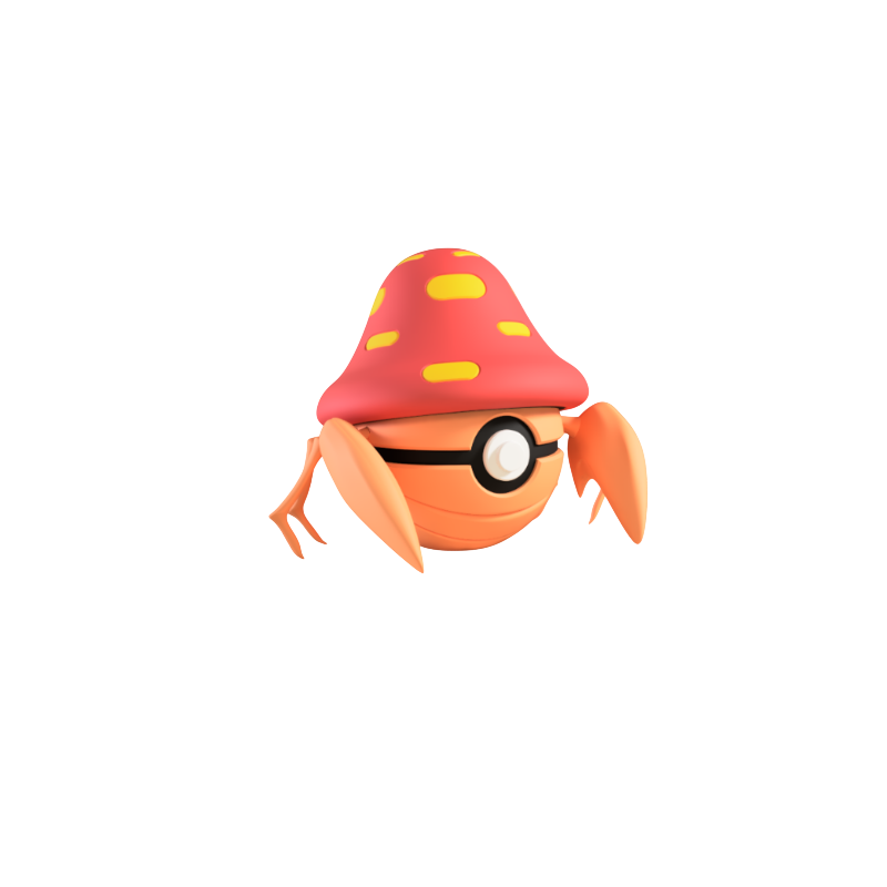 Pokéball de Parasect Impresa en 3D
