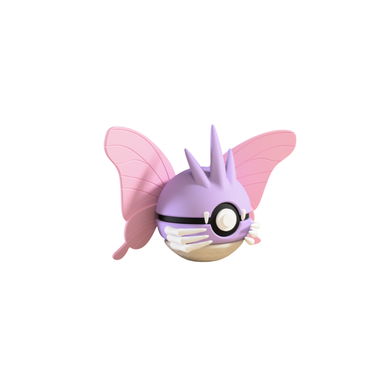 Pokéball de Venomoth Impresa en 3D