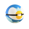 Pokéball de Piplup Impresa en 3D