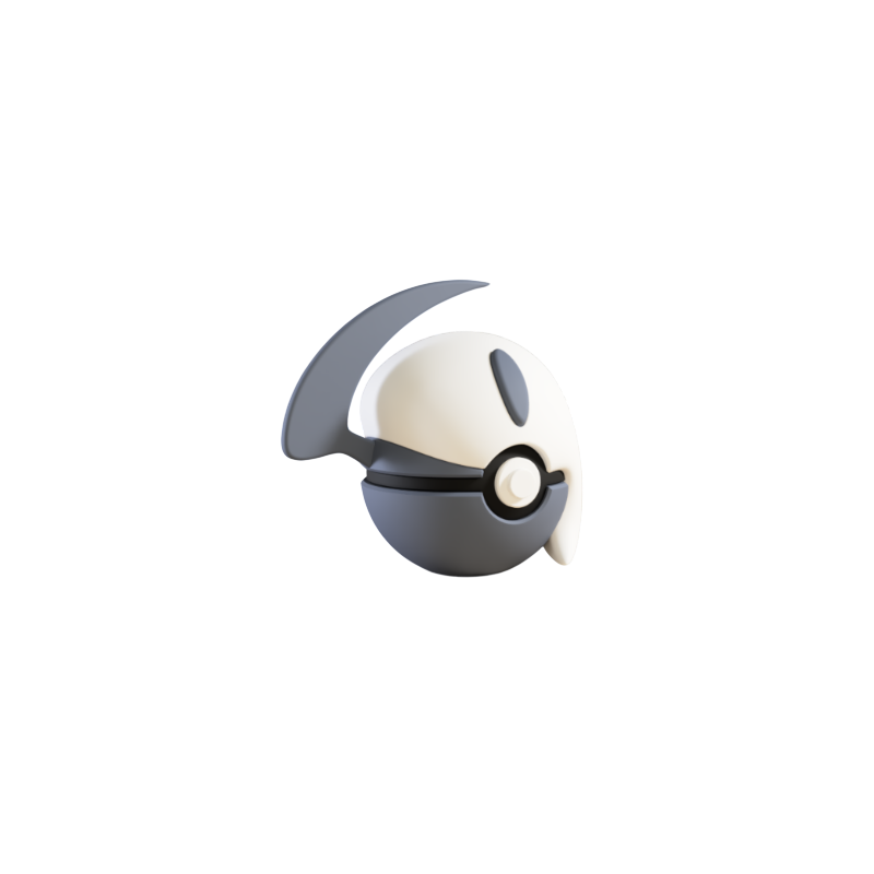 Pokeball de Absol Impresa en 3D
