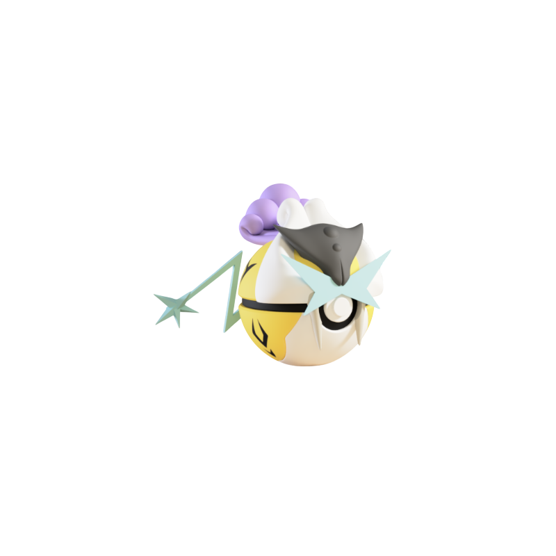 Pokeball de Raikou Impresa en 3D
