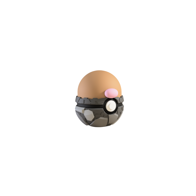 Pokéball de Diglett Impresa en 3D