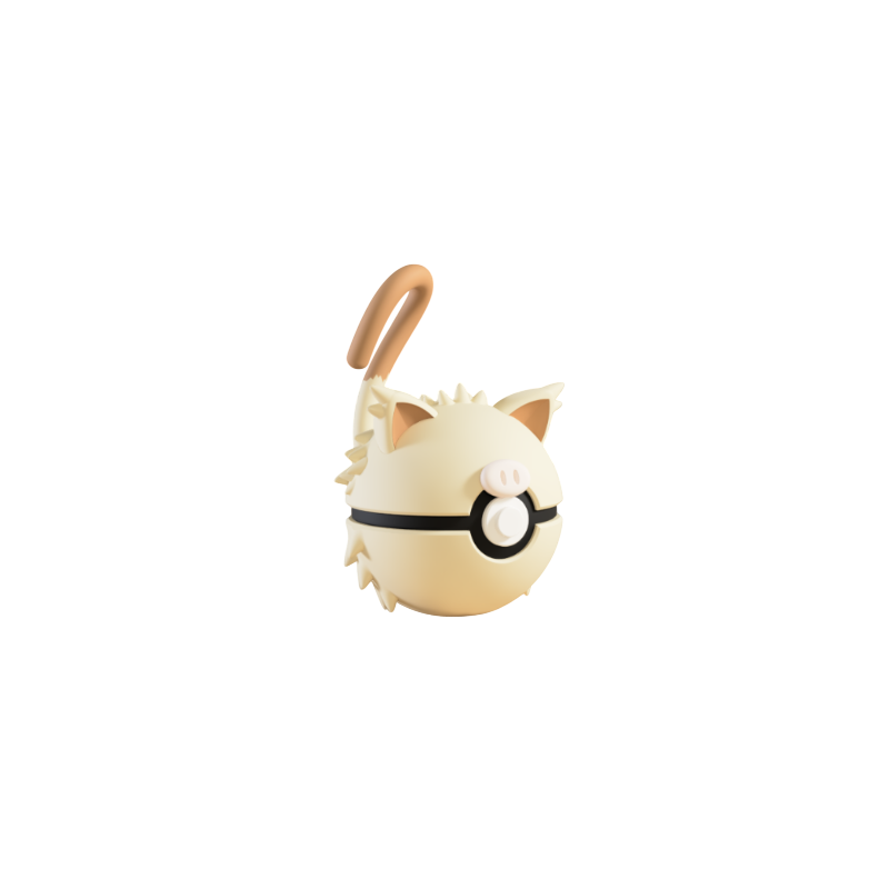 Pokéball de Mankey Impresa en 3D