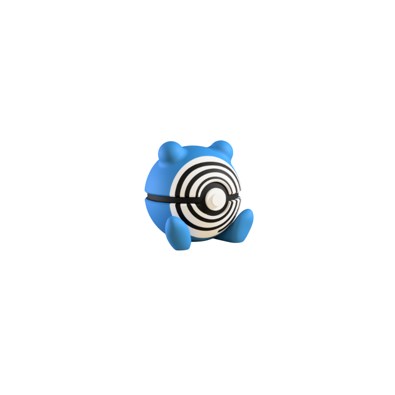 Pokéball de Poliwhirl Impresa en 3D