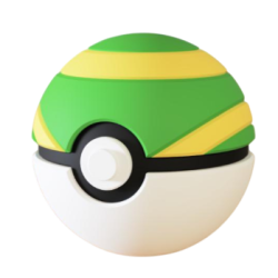 Pokéball Nido Ball Impresa en 3D | Nido Ball Pokeball
