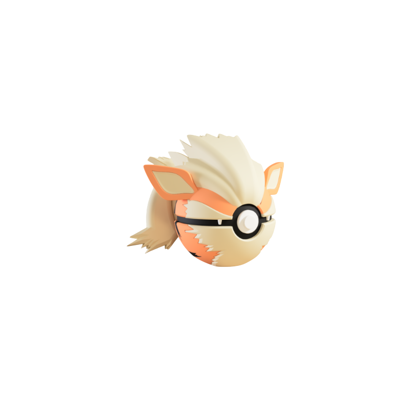 Pokeball de Arcanine Impresa en 3D