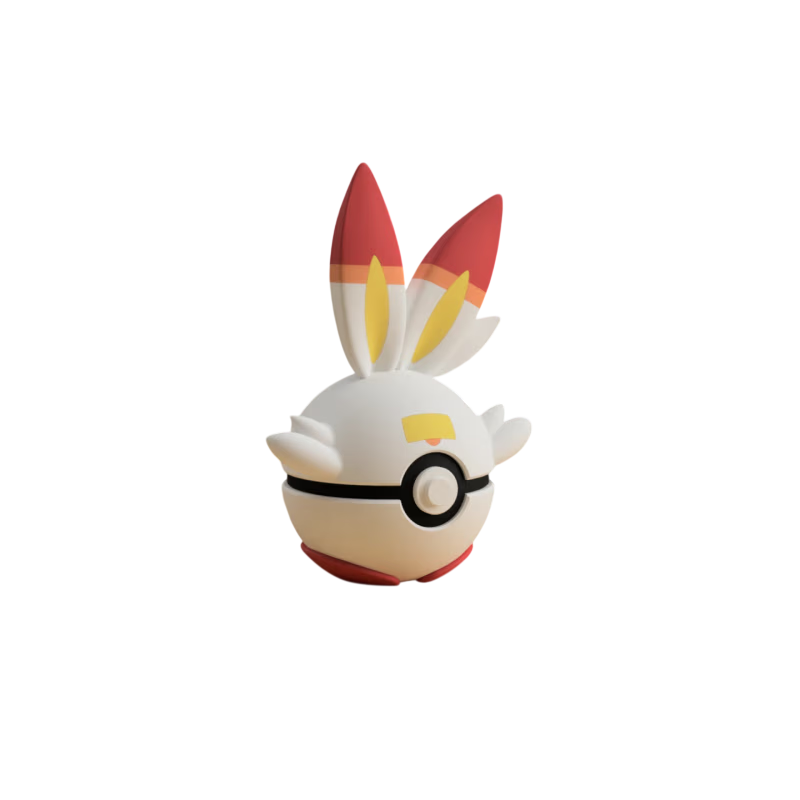 Pokéball de Scorbunny Impresa en 3D