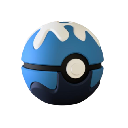 Pokéball Buceo Ball Impresa en 3D | Buceo Ball Pokeball