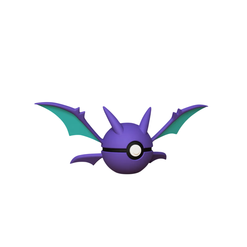 Pokéball de Crobat Impresa en 3D