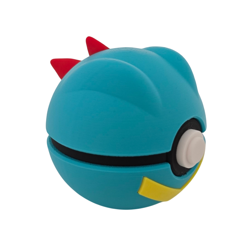Pokéball de Totodile Impresa en 3D