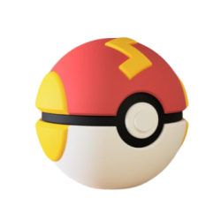 Pokéball Rapid Ball Impresa en 3D | Rapid Ball Pokeball