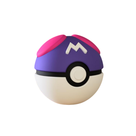 Pokéball Master Ball Impresa en 3D| Master Ball Pokeball