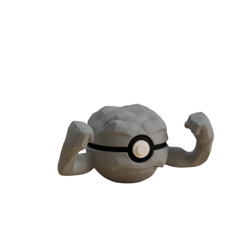 Pokéball de Geodude Impresa en 3D