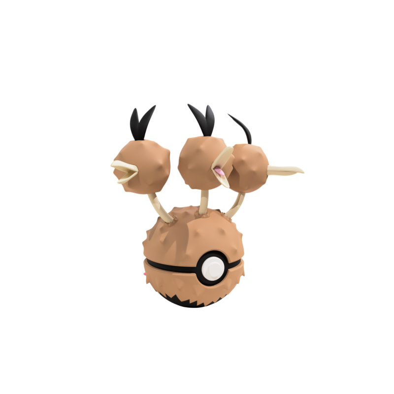 Pokéball de Dodrio Impresa en 3D