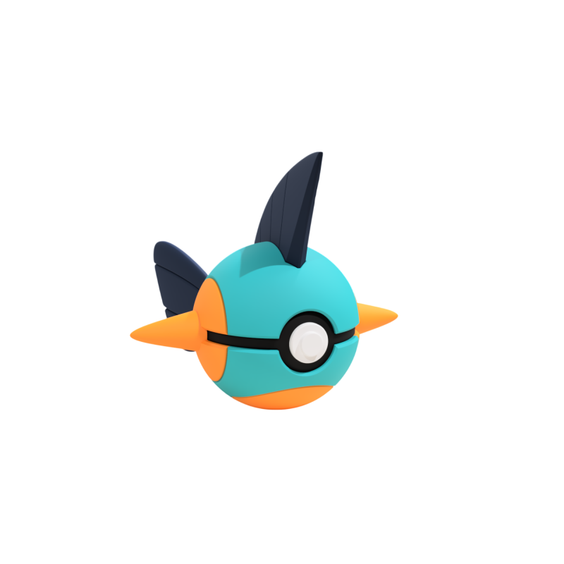 Pokéball de Marshtomp Impresa en 3D