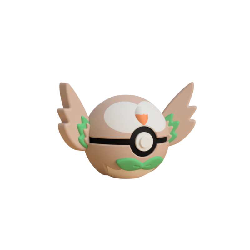 Pokéball de Rowlet Impresa en 3D
